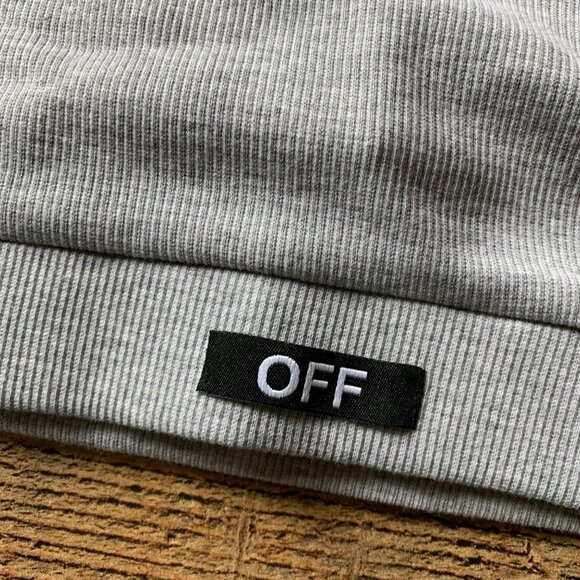 Junie Clothing Womens Ribbed Knit Cropped Halter Top in Gray -L - Picture 4 of 7